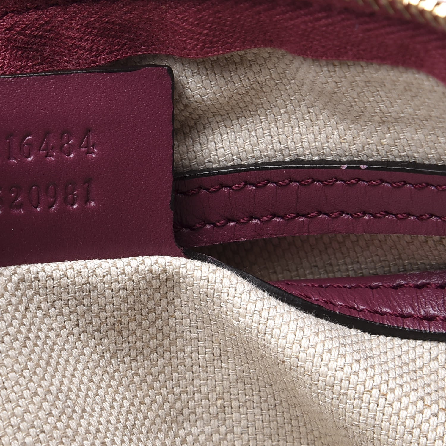 Gucci GG Supreme Monogram Selleria Calfskin Medium Carry On Duffle Bag Beige Ebony Peonia Flower 6 of 10