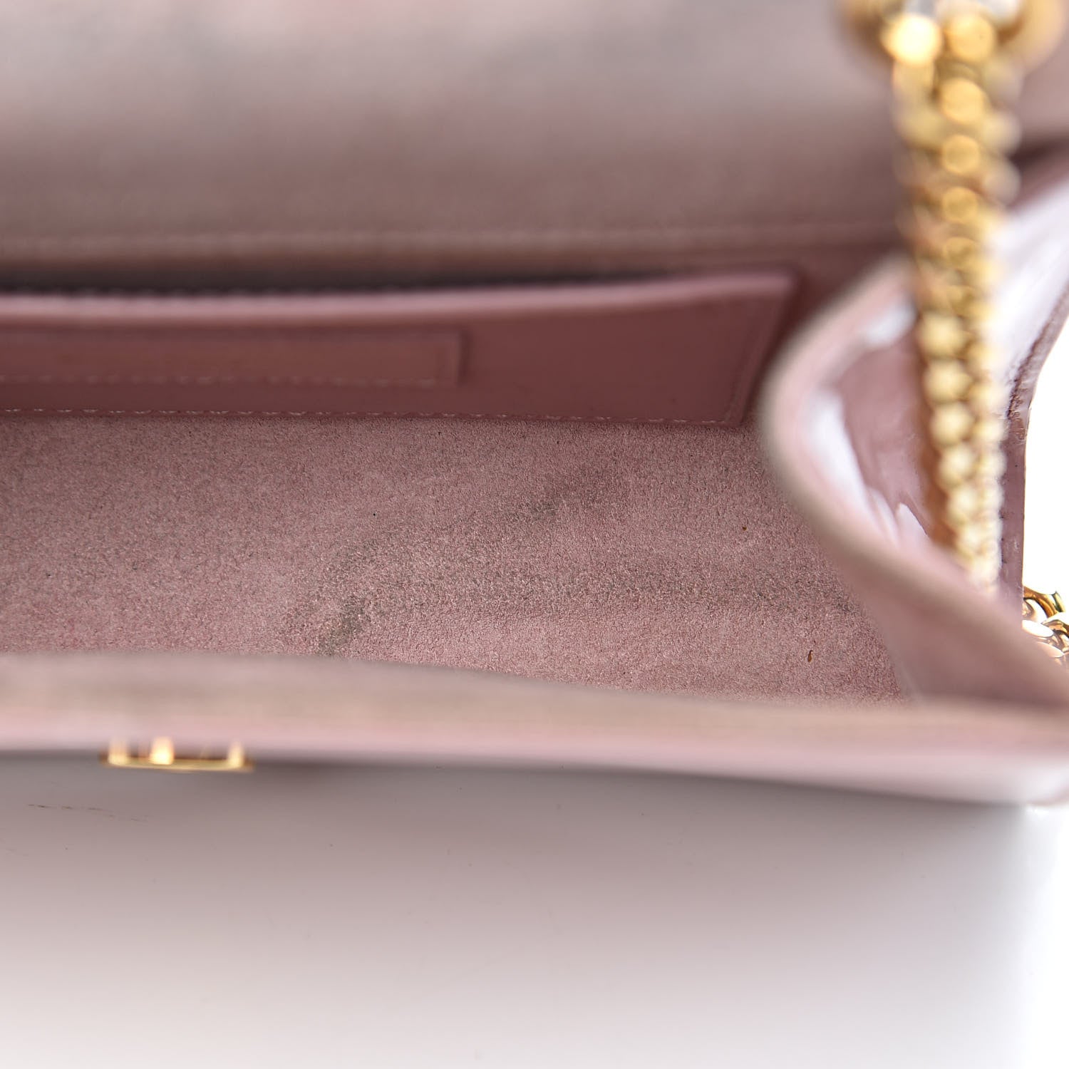 Saint Laurent Patent Small Classic Monogram Kate Satchel Dragee 10 of 18