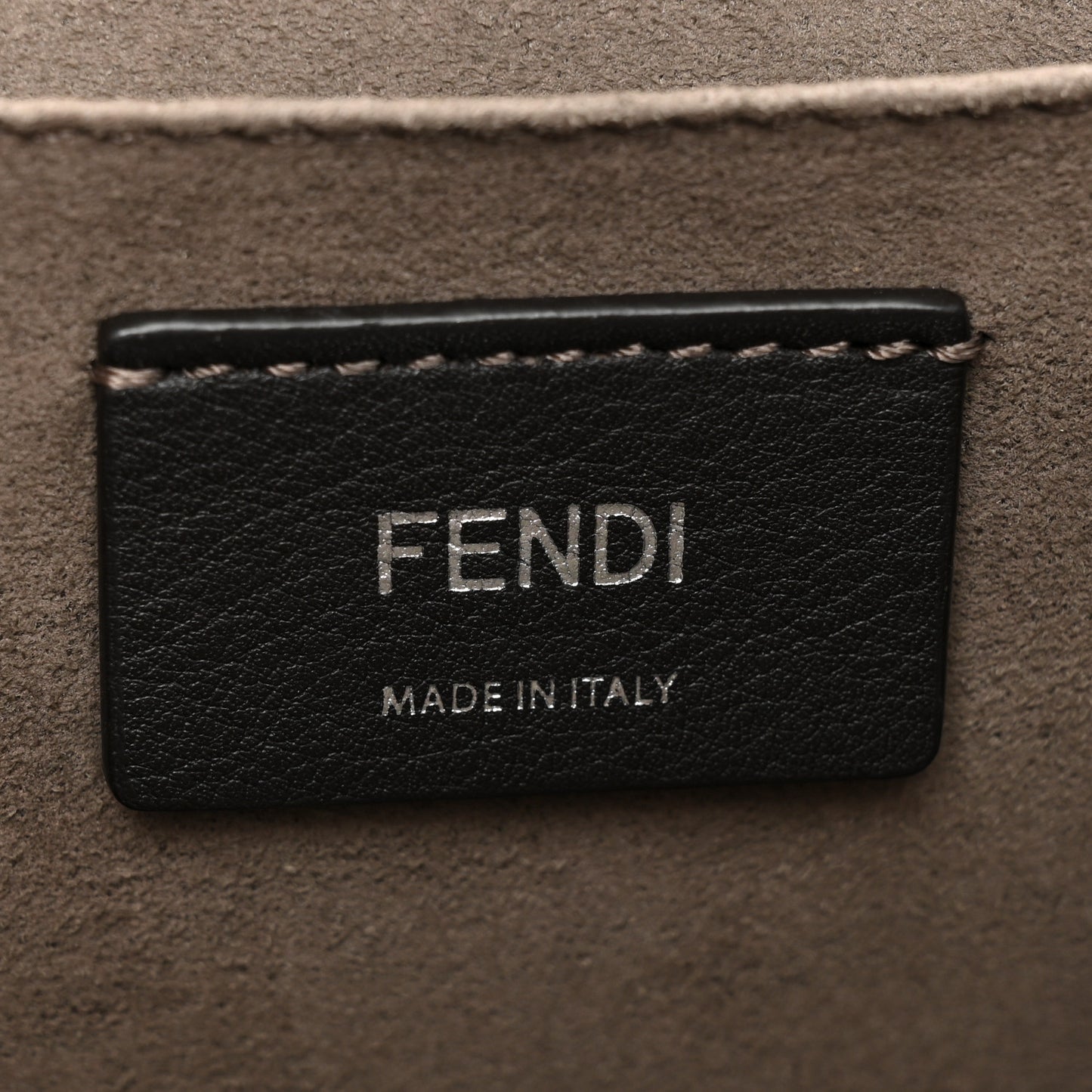 Vitello Century Opaco F is Fendi Kan I Shoulder Bag Grigio Perla