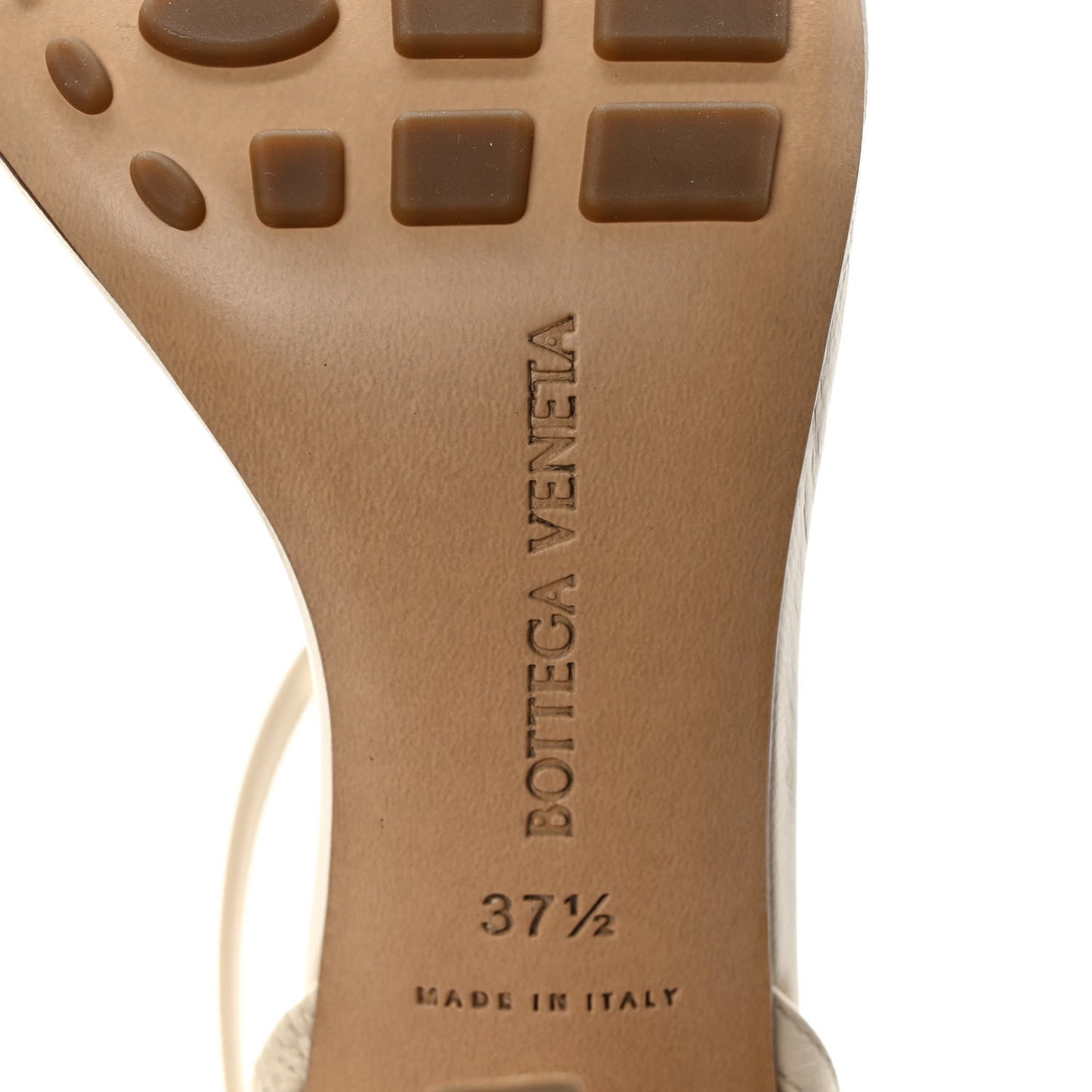 Lambskin Studded Stretch Multi Strap 90mm Sandals 37.5 Sea Salt