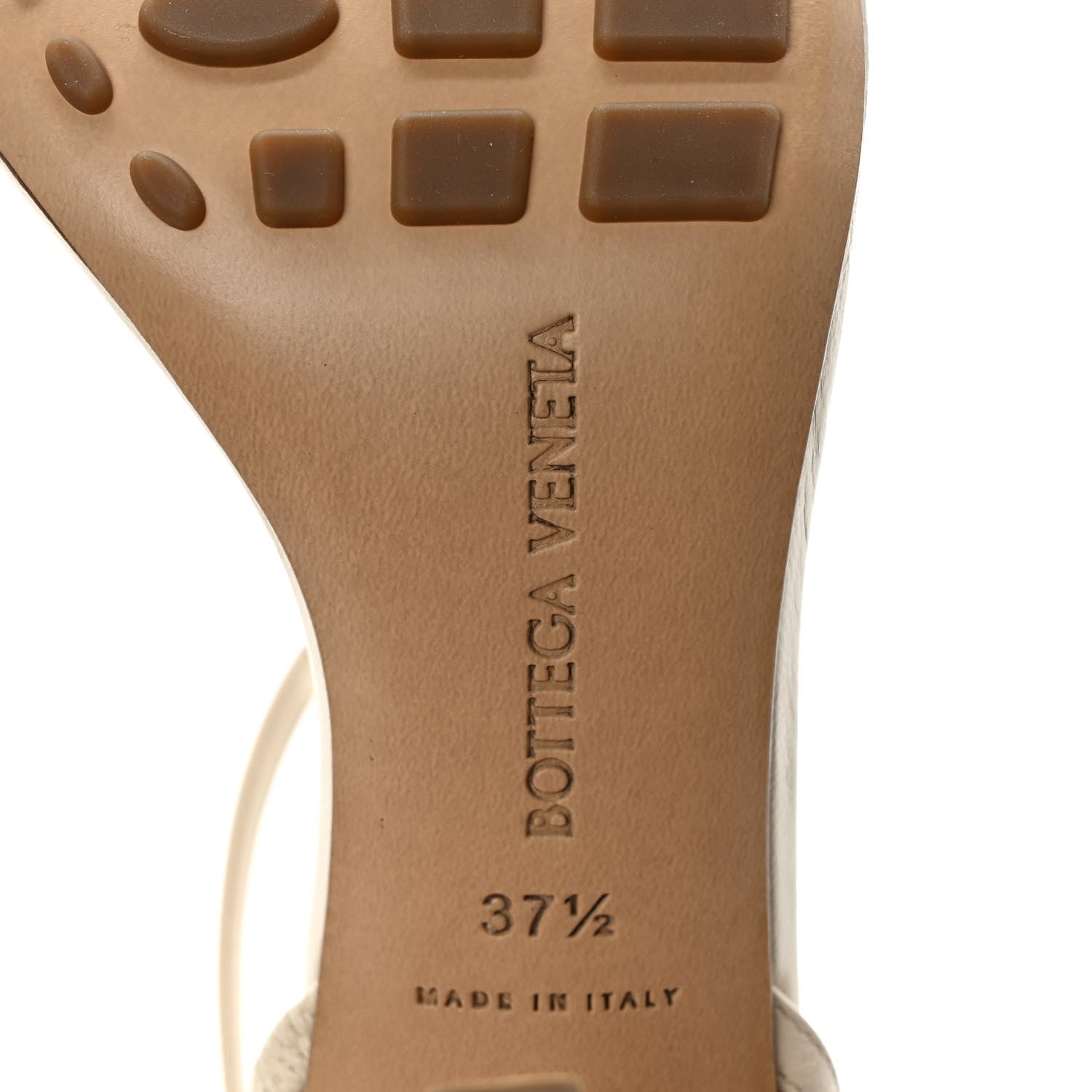 Bottega Veneta Lambskin Studded Stretch Multi Strap 90mm Sandals 37.5 Sea Salt 6 of 8
