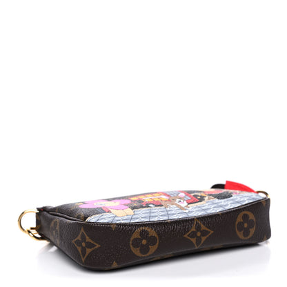 Louis Vuitton Monogram 2021 Christmas Animation London Mini Pochette Accessories Red 4 of 10