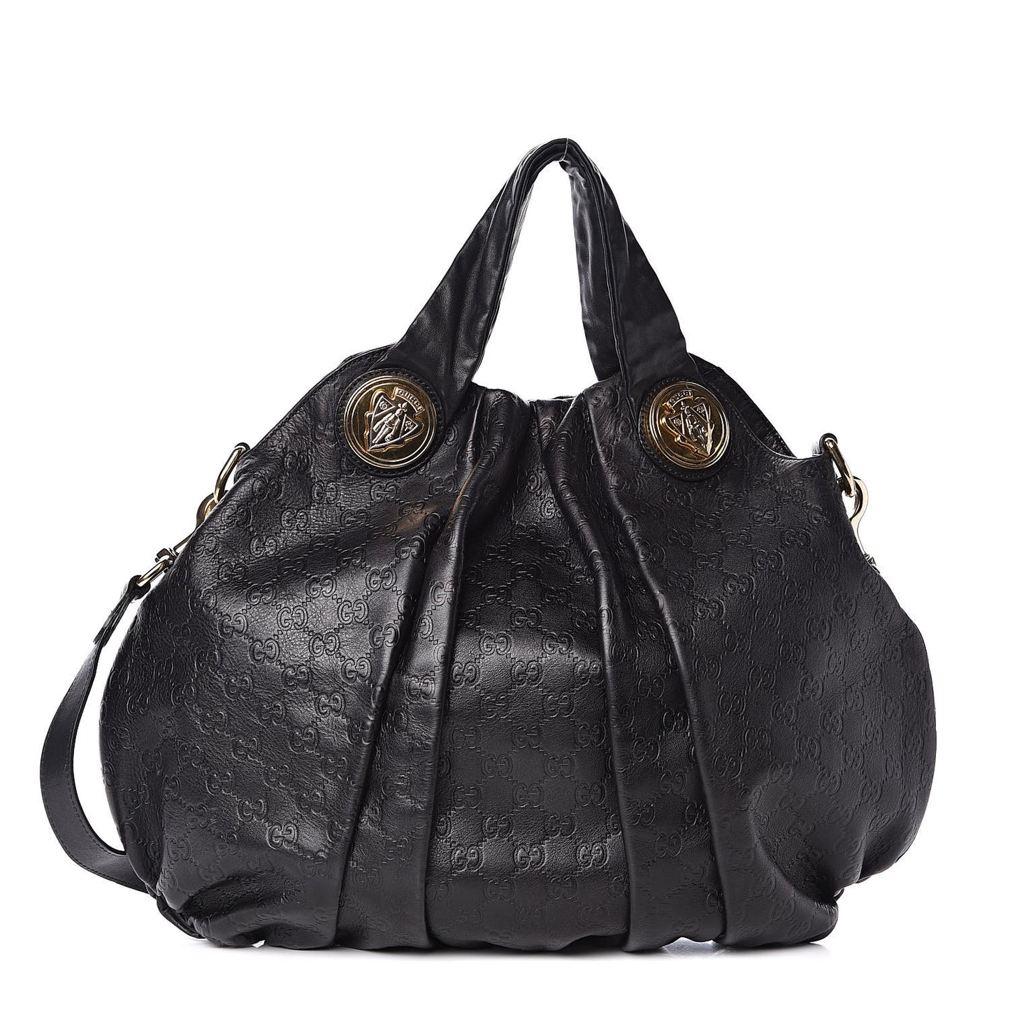 Guccissima Medium Hysteria Top Handle Bag Black