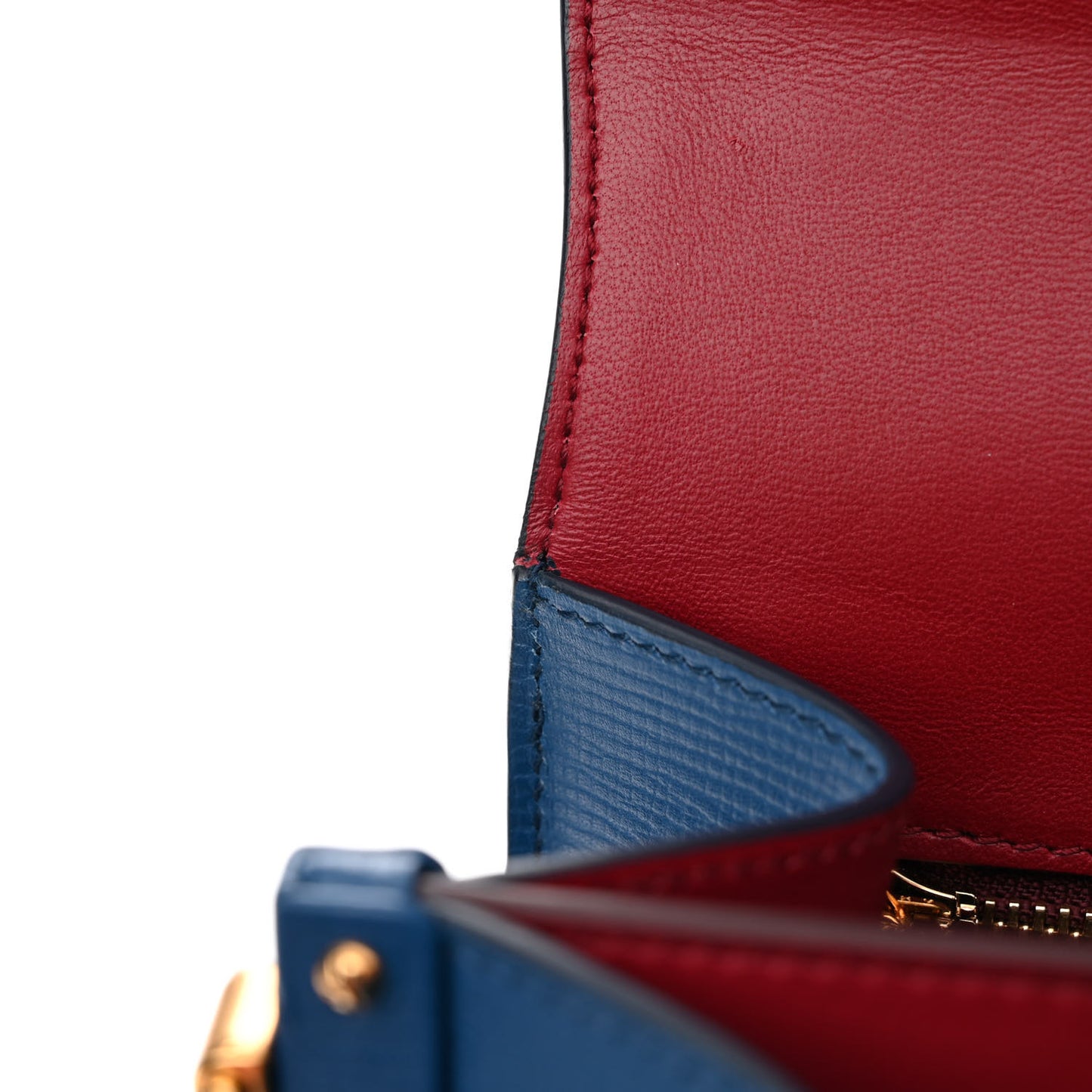 Calfskin Crystal Embellished Lucia Shoulder Bag Blue Multicolor