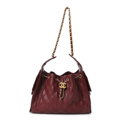 Chanel Caviar Quilted Small Chanel 25 Handbag Burgundy 1 of 11