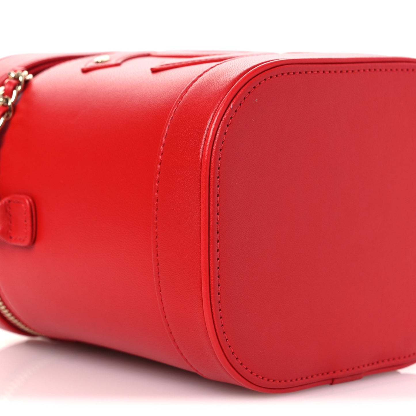 Lambskin Timeless Vanity Cosmetic Case Red