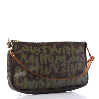 Louis Vuitton Monogram Graffiti Pochette Accessories Kaki 3 of 10