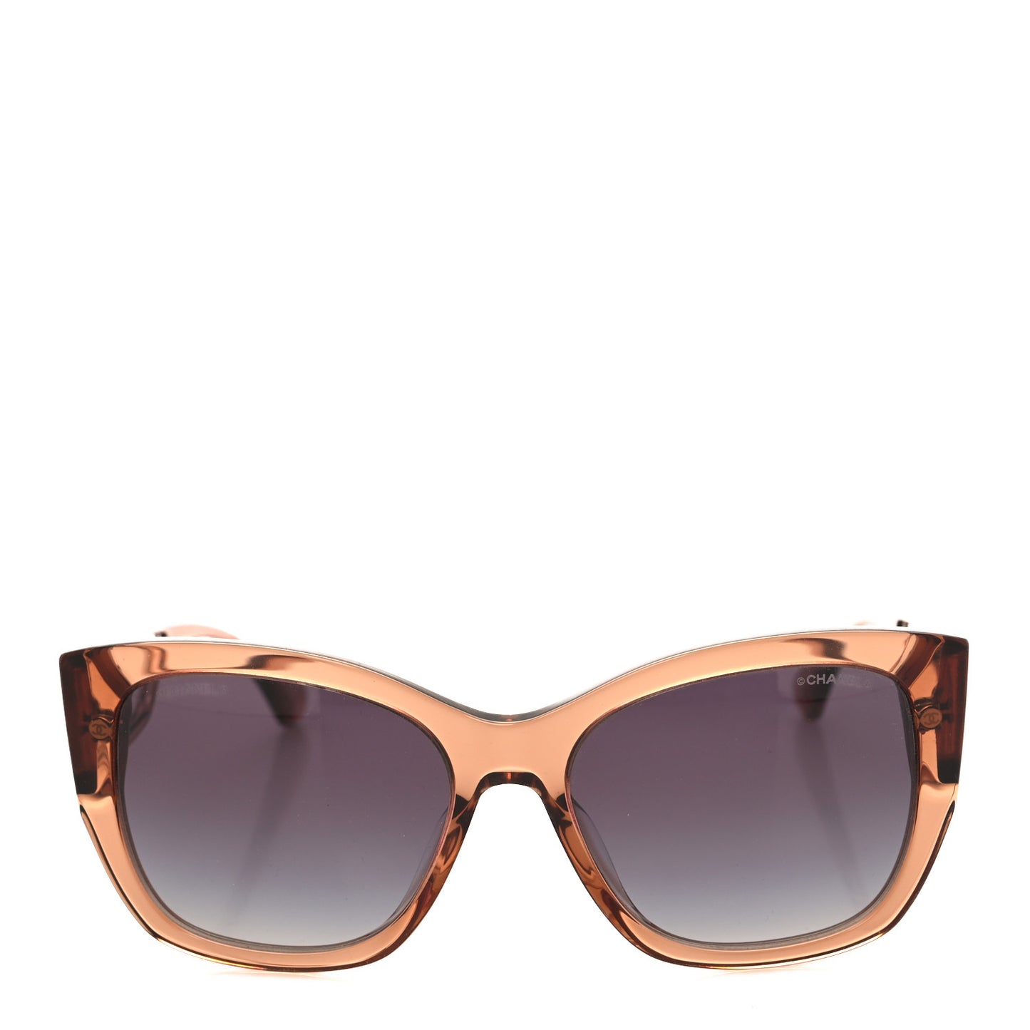 Acetate Polarized Butterfly Signature CC Sunglasses 5429-A Brown