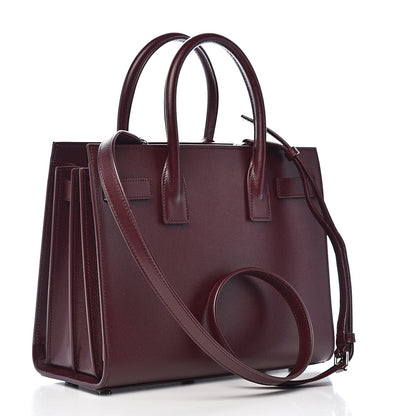 Saint Laurent Grained Calfskin Small Sac De Jour Bag Rouge Legion 3 of 10