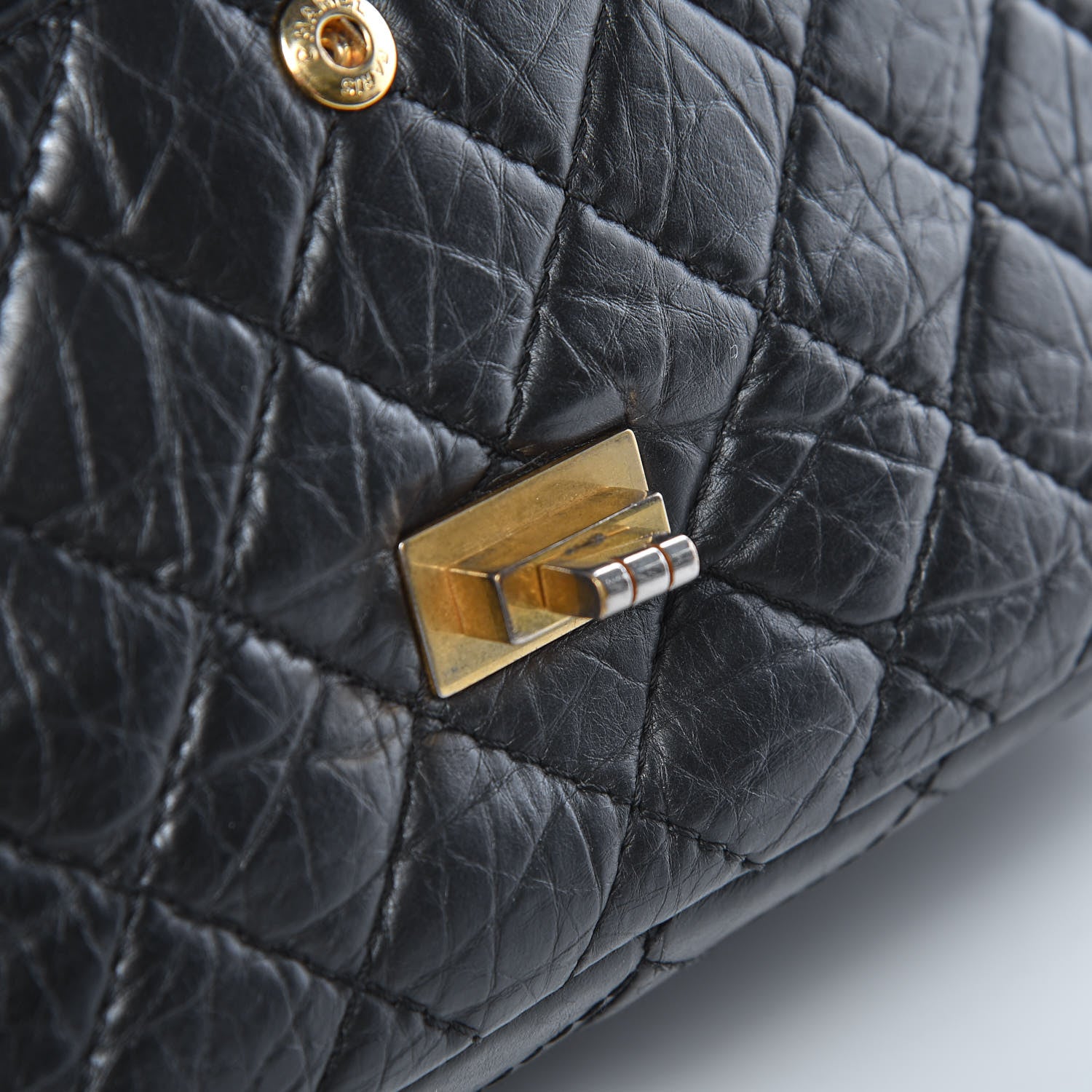 Chanel Aged Calfskin Quilted 2.55 Reissue 226 Flap Black 10 of 11