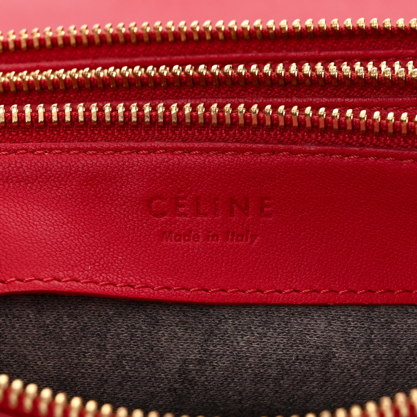 Lambskin Large Trio Crossbody Bag Red