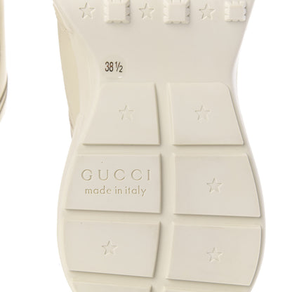 Gucci Calfskin Logo Womens Rhyton Sneakers 38.5 Ivory 8 of 10