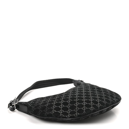 Gucci Suede Guccissima Hobo Black 4 of 10