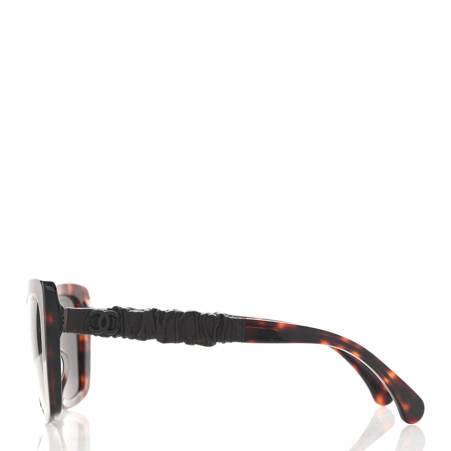 Acetate Calfskin Square Sunglasses 5476-Q Tortoise