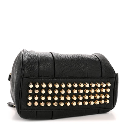 Alexander Wang Pebbled Lambskin Rockie Black Pale Gold Hardware 4 of 14