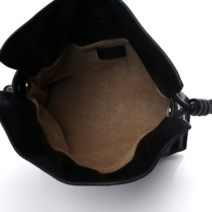 Loewe Nappa Calfskin Mini Flamenco Knot Clutch With Chain Black 4 of 8