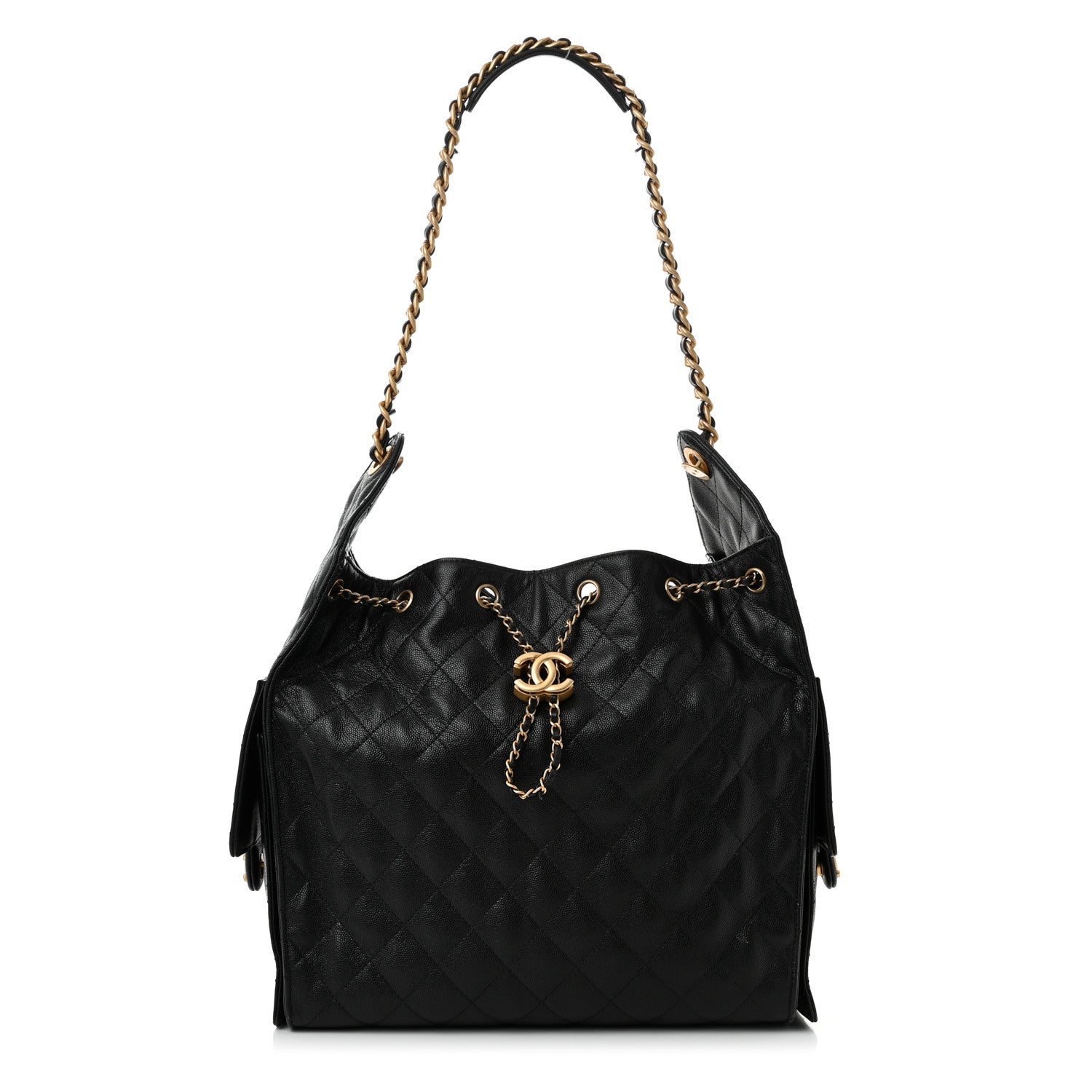 Chanel Caviar Quilted Medium Chanel 25 Handbag Black 1 of 12