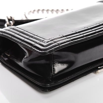 Chanel Glazed Calfskin Medium Boy Flap Black 10 of 13