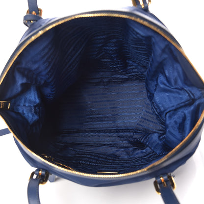 Prada Tessuto Nylon Saffiano Tote Bluette 7 of 10