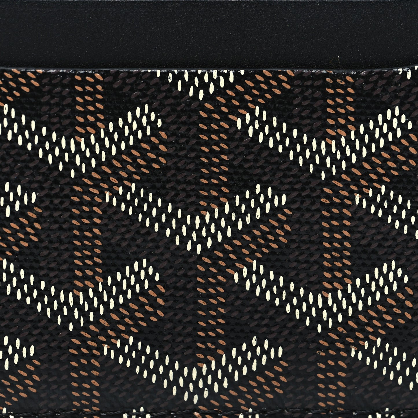 Goyardine Saint Sulpice Card Holder Black