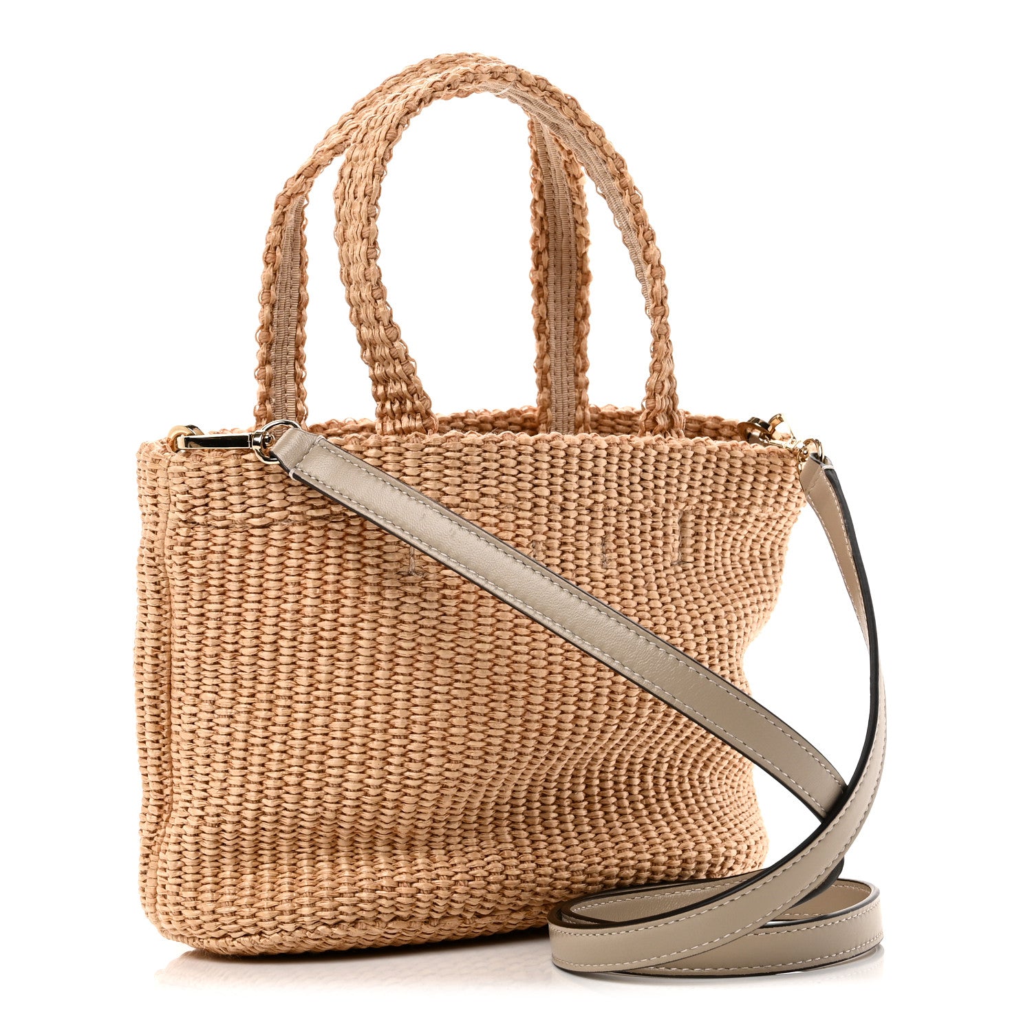 Jimmy Choo Raffia Embroidered East West London Mini Beach Tote