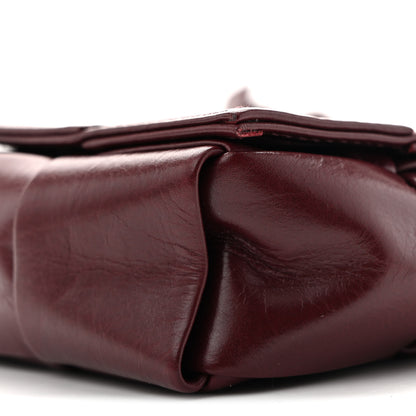 Bottega Veneta Paper Calfskin Maxi Intreccio Extra Mini Cassette Crossbody Bag Burgundy 10 of 11