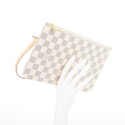Louis Vuitton Damier Azur Neverfull MM GM Pochette 2 of 8