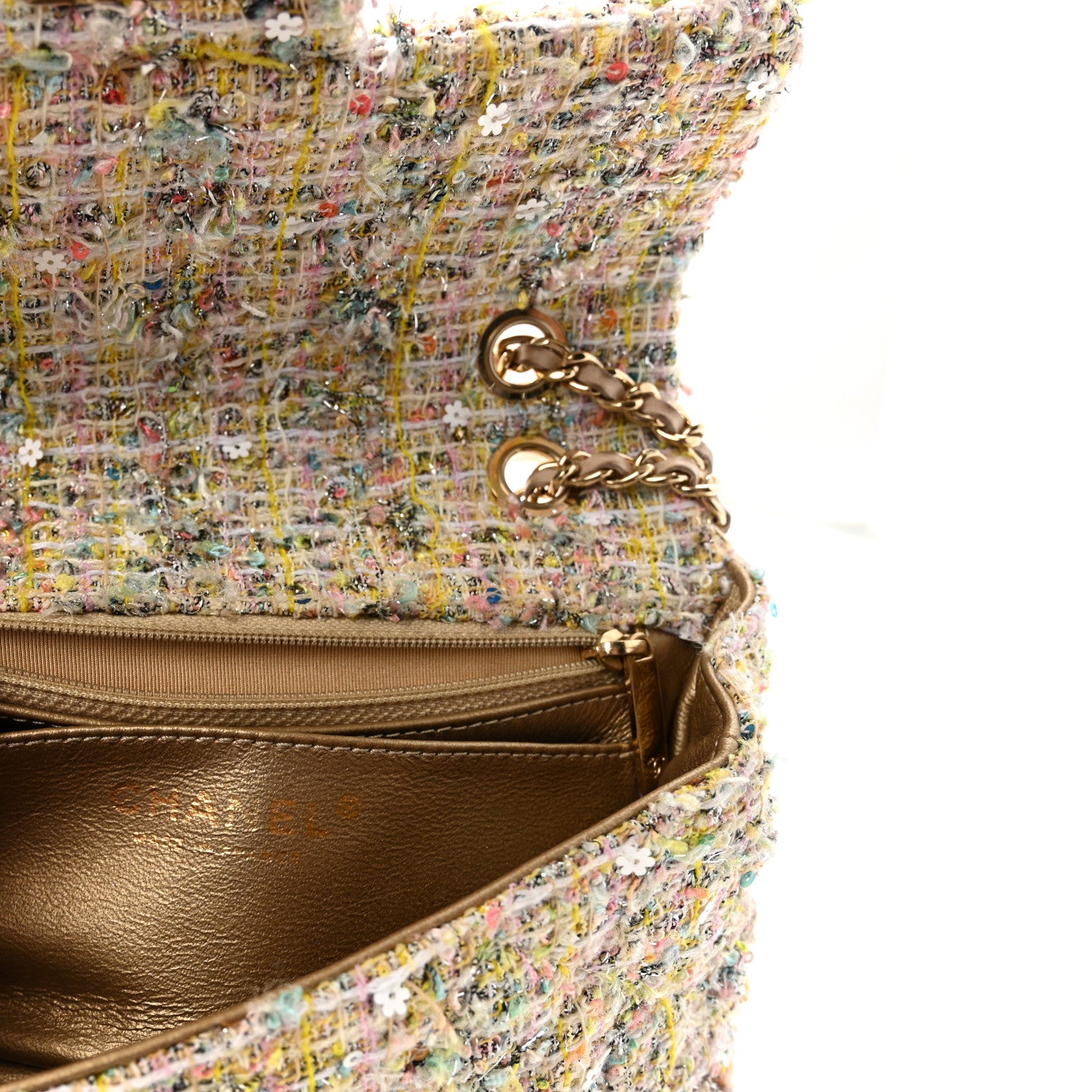 Chanel Tweed Garden Party 2.55 Reissue Mini Flap Multicolor 6 of 10