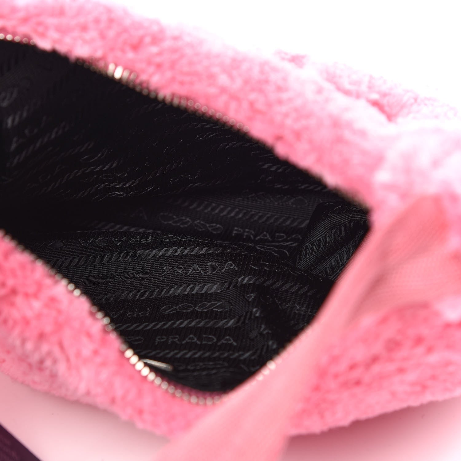Prada Terry Cloth Mini Re-Edition 2000 Bag Petalo Black 5 of 9
