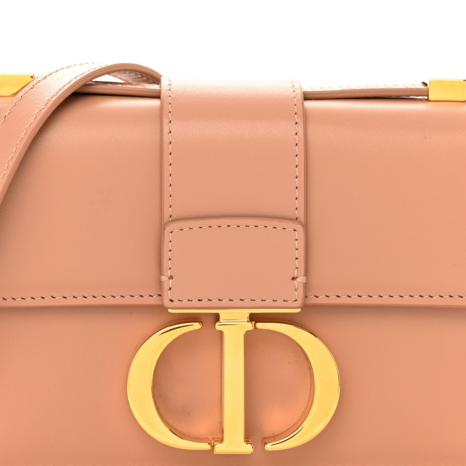 Christian Dior Smooth Calfskin Micro 30 Montaigne Flap Bag Pale Pink 8 of 11