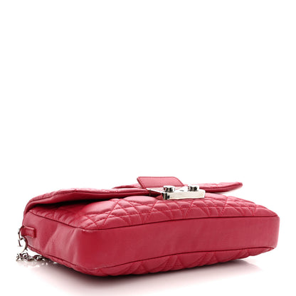 Christian Dior Lambskin Cannage Miss Dior Promenade Pouch Fuchsia 4 of 10