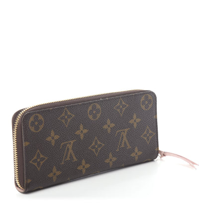 Louis Vuitton Monogram Clemence Wallet Rose Ballerine 2 of 6