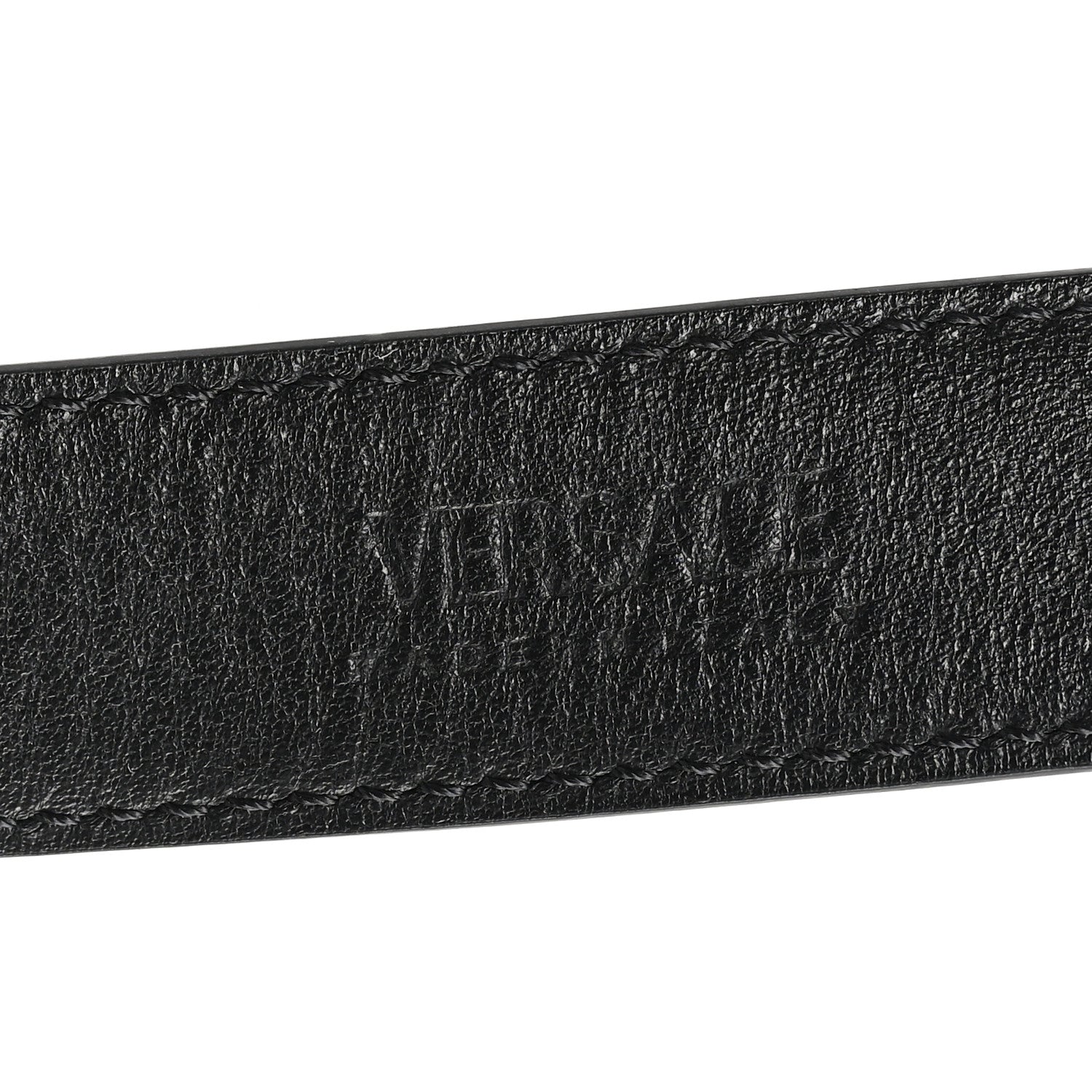 Versace Calfskin La Medusa Skinny 90 36 Belt Black 3 of 6