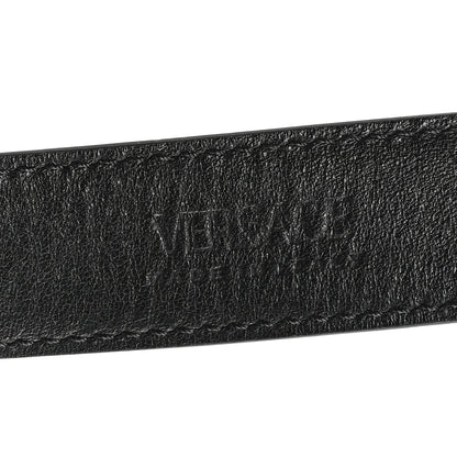 Versace Calfskin La Medusa Skinny 90 36 Belt Black 3 of 6