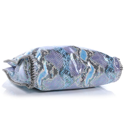 Stella McCartney Faux Python Large Oleographic Falabella Tote Blue 5 of 7