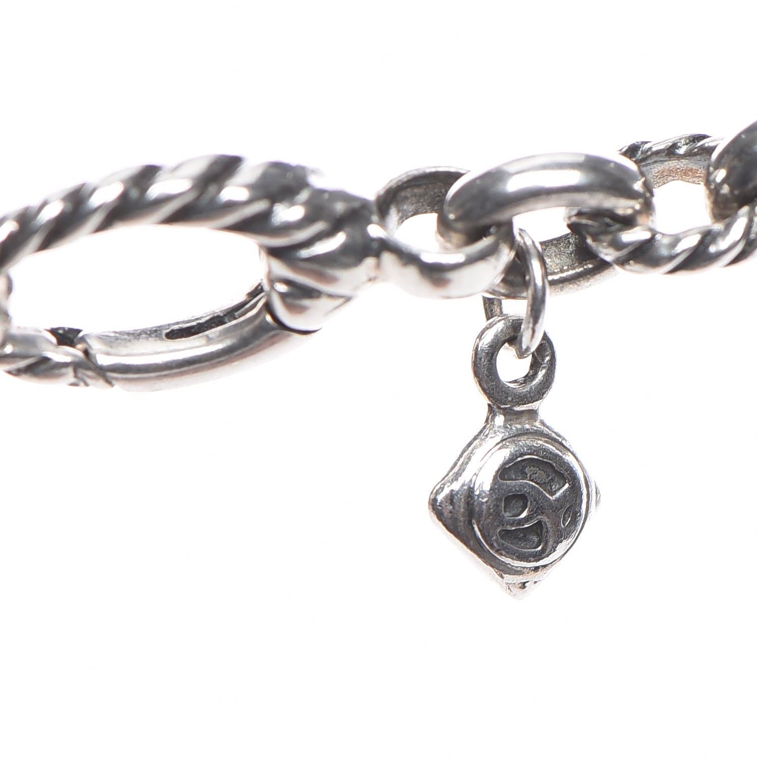 David Yurman Sterling Silver Cable Link Necklace 36 5 of 7