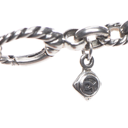 David Yurman Sterling Silver Cable Link Necklace 36 5 of 7