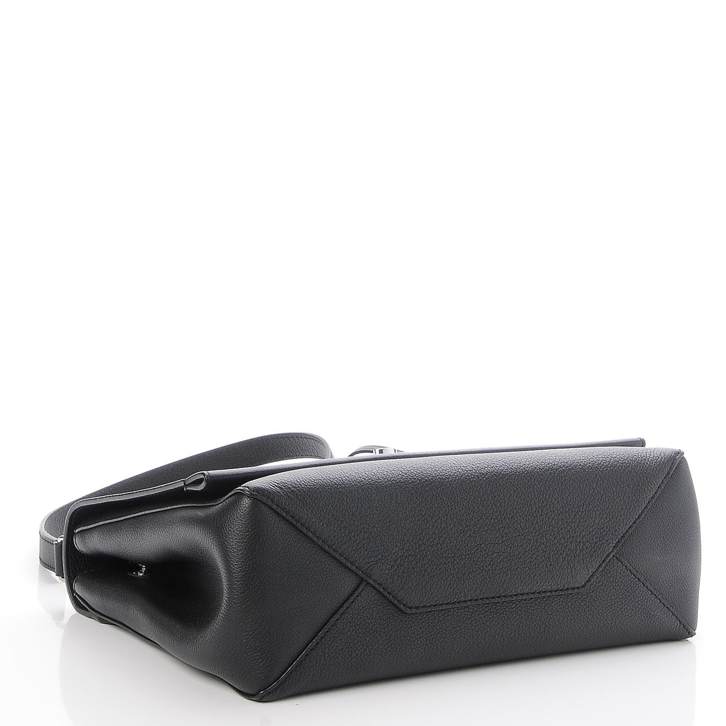 Soft Calfskin Lockme II Top Handle Black