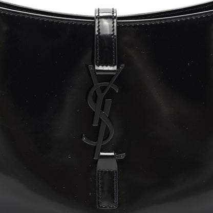 Saint Laurent Patent Le 5 A 7 Monochrome Hobo Black 7 of 9