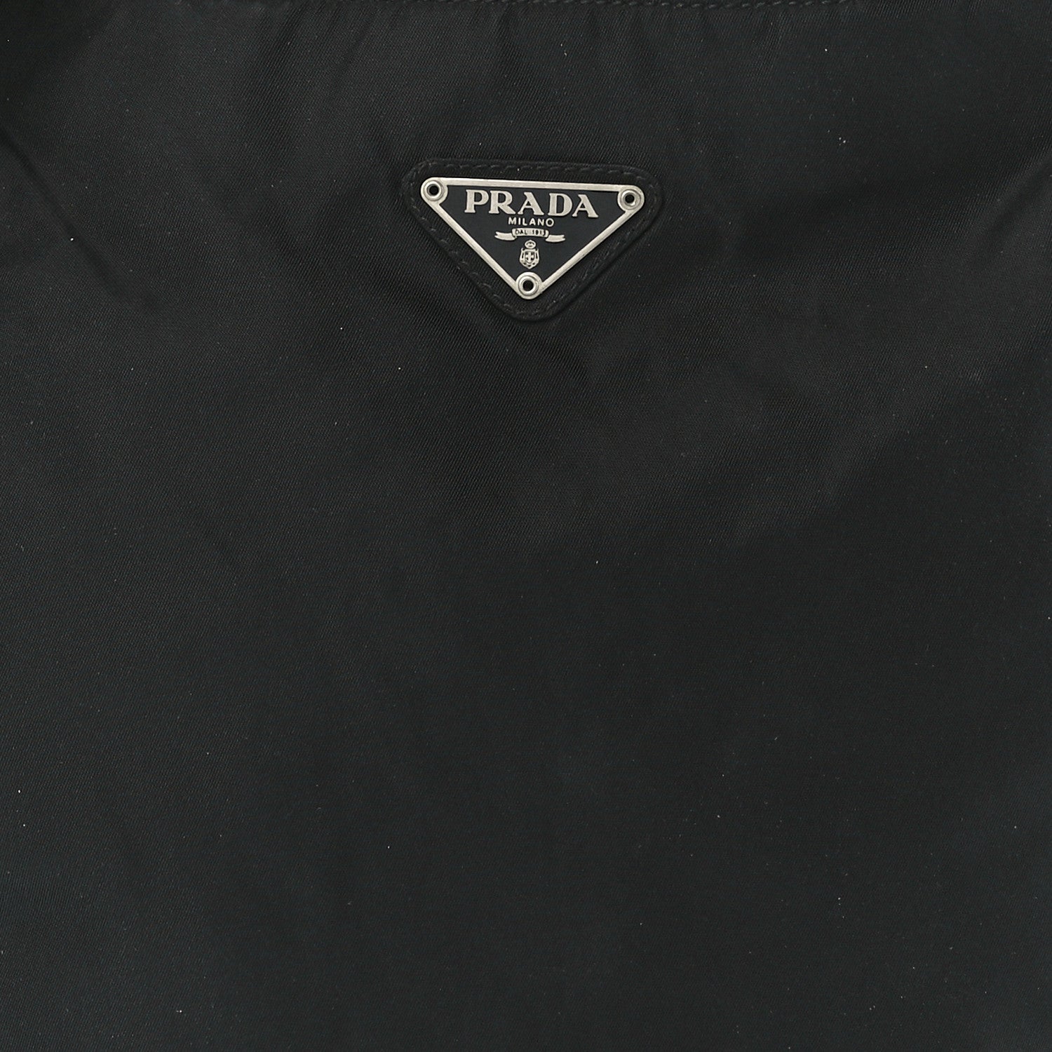Prada Nylon Calfskin Tote Black 7 of 10
