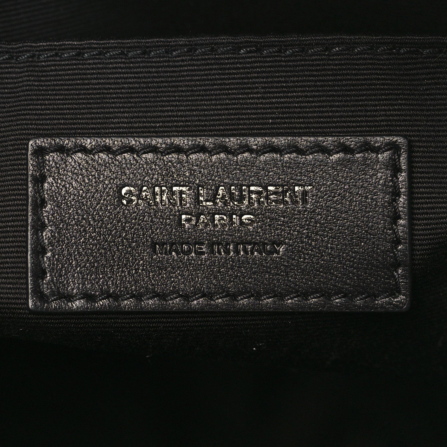Saint Laurent Calfskin Matelasse Monogram Monochrome Lou Camera Bag Black 6 of 9
