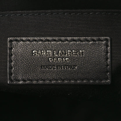 Saint Laurent Calfskin Matelasse Monogram Monochrome Lou Camera Bag Black 6 of 9