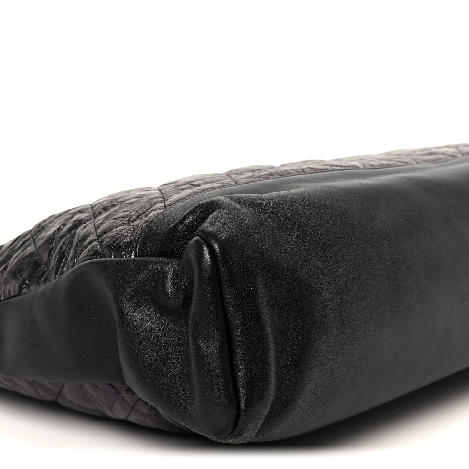 Chanel Crumpled Calfskin Quilted 31 Large Shopping Bag Black 9 of 10