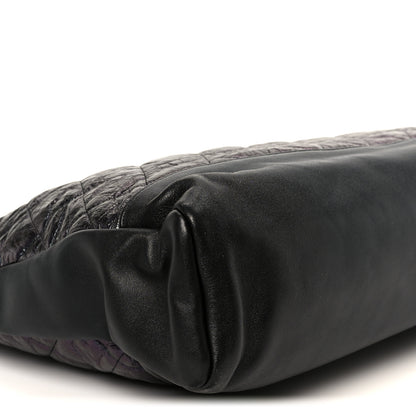 Chanel Crumpled Calfskin Quilted 31 Large Shopping Bag Black 9 of 10
