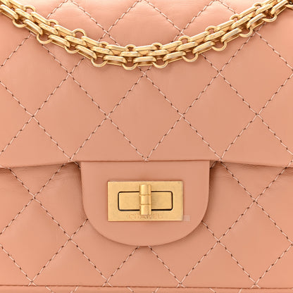 Chanel Aged Calfskin Quilted 2.55 Reissue Mini Flap Beige 8 of 11