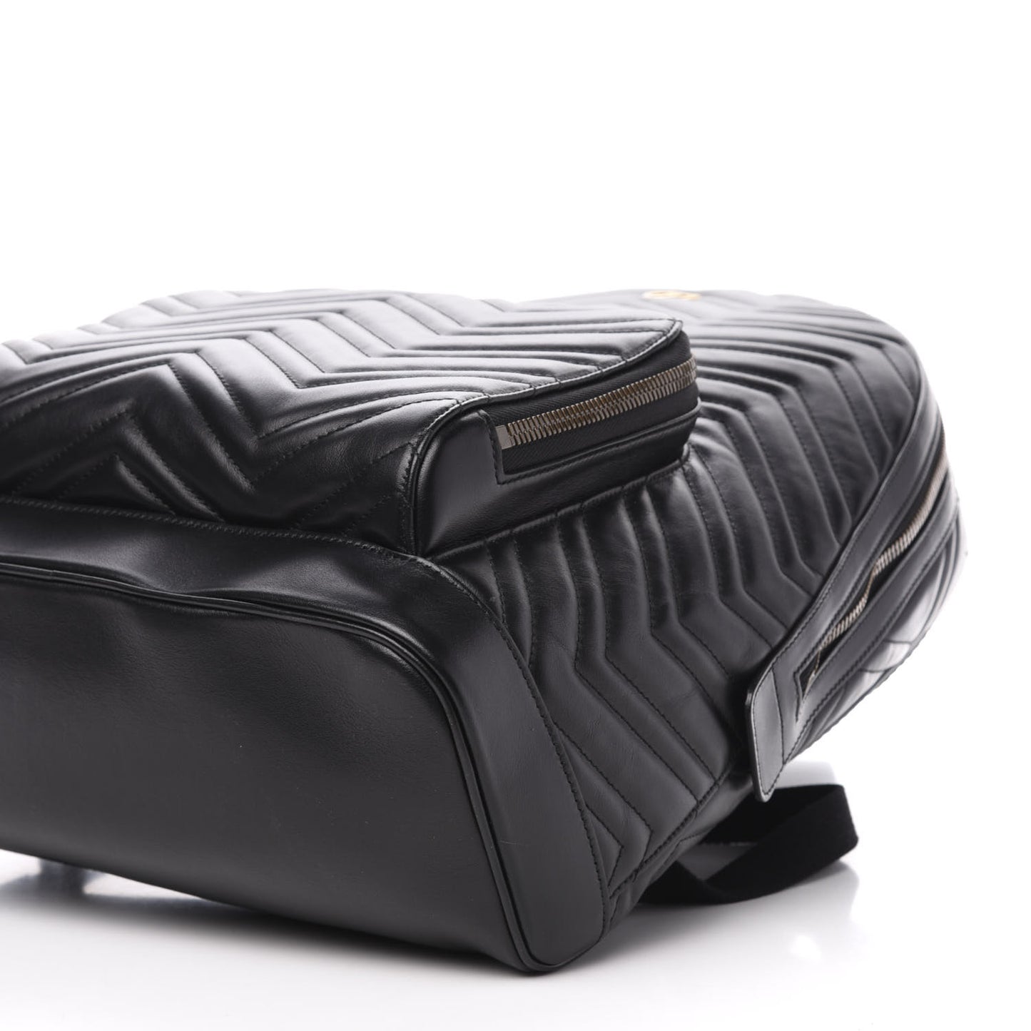 Calfskin Matelasse GG Marmont Day Backpack Black