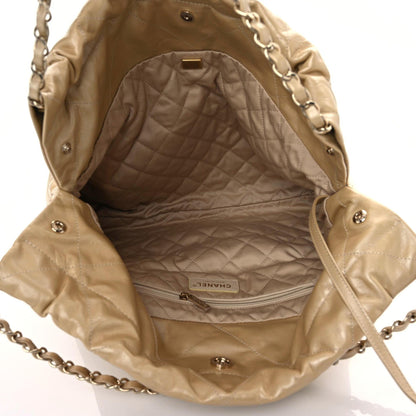 Chanel Shiny Crumpled Calfskin Quilted Chanel 22 Gold 6 of 10