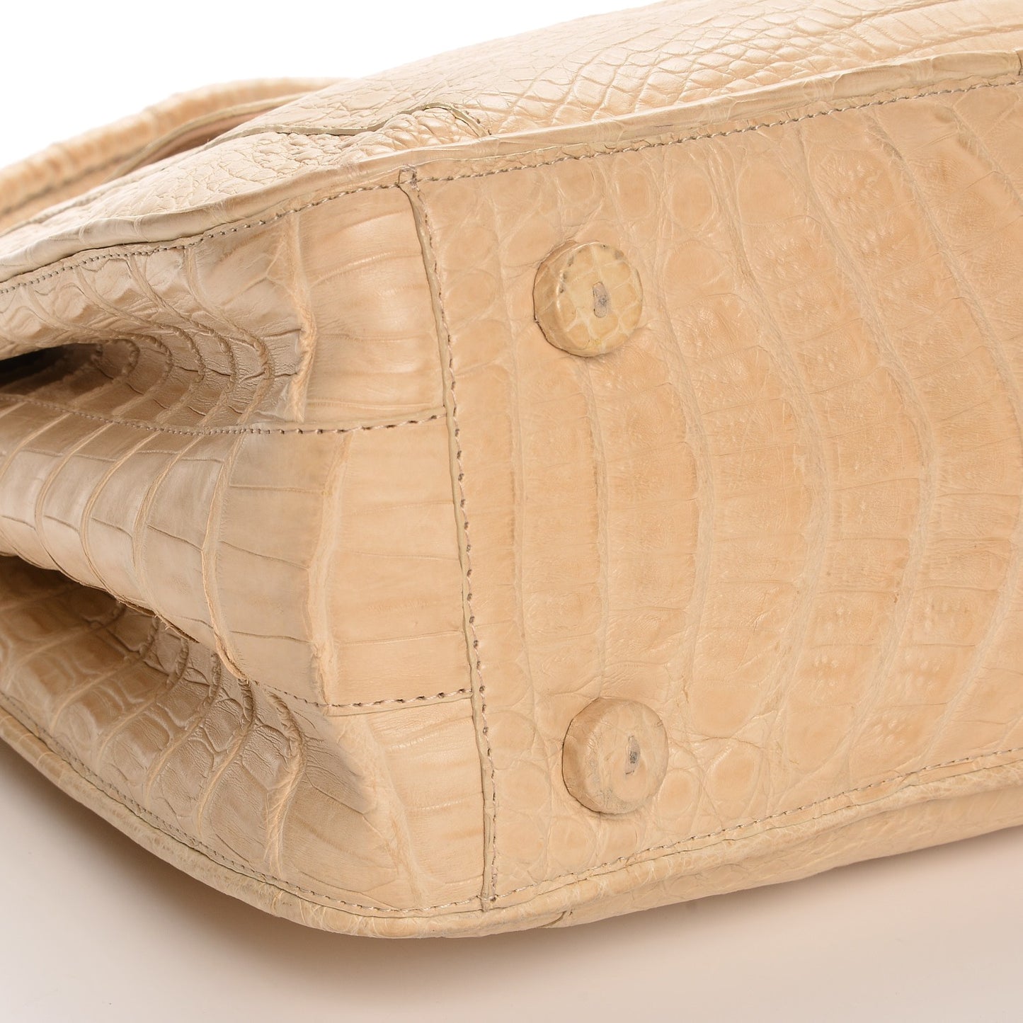 Crocodile Tote Beige