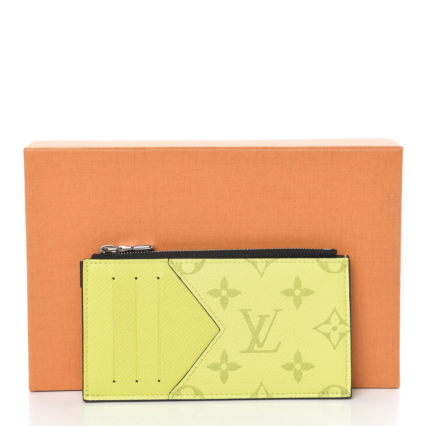 Monogram Taiga Coin Card Holder Yellow