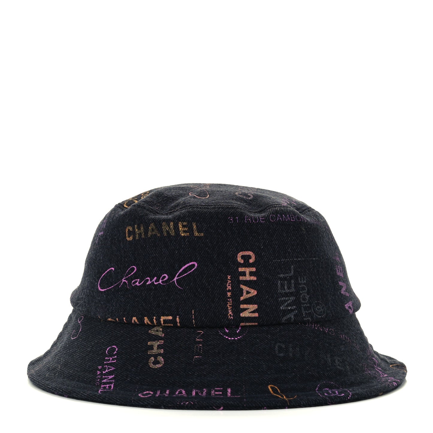 Denim Mood Cloche Bucket Hat M Black